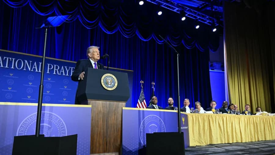 'Many Signs That Religion Is Coming Back,' Trump Says at National Prayer
