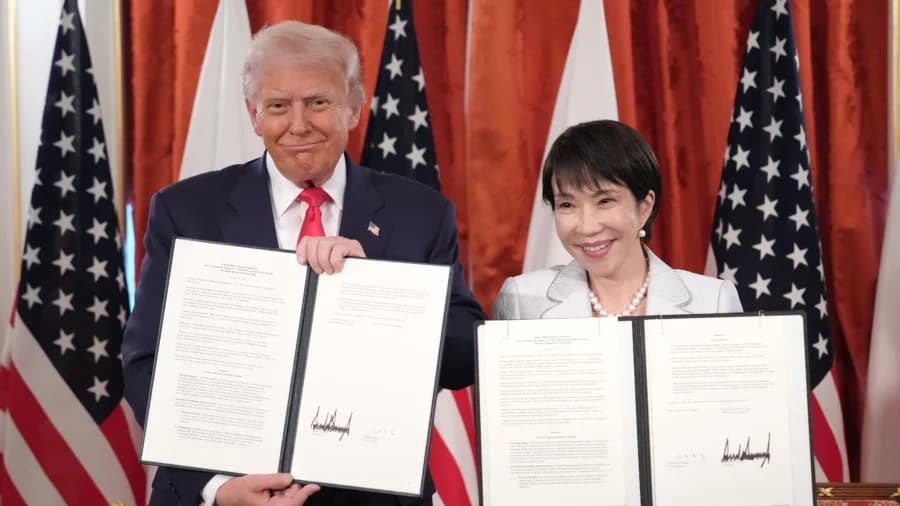 Trump and Japanese Prime Minister Sign Rare Earth and Critical Minerals Agreement