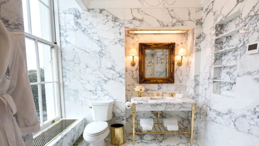 In Photos: White House’s Renovated Lincoln Bathroom